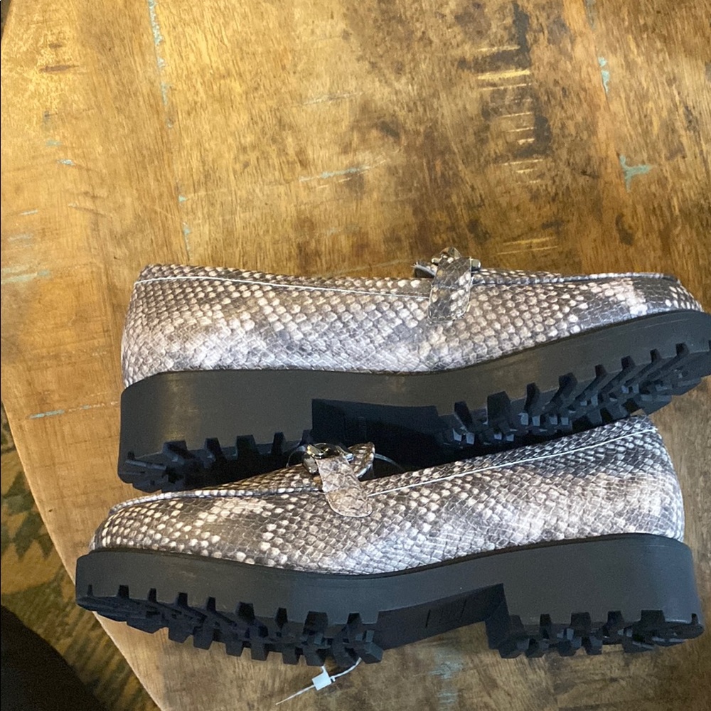 Franco Sarto Snake Print Loafers - Picture 7 of 8